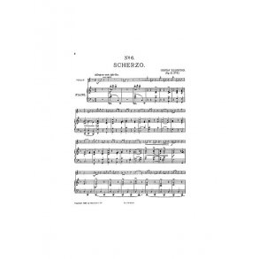 Gustav Ellerton: Scherzo For Violin And Piano Op.21 No.6