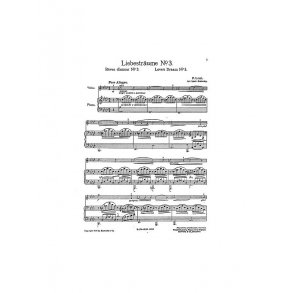 Franz Liszt: Liebestraume No.3 (Violin/Piano)