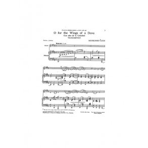 Felix Mendelssohn: O For The Wings Of A Dove (Violin/Piano)