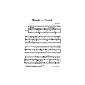 Musin, O Mazurka De Concert Vln/Pf