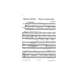 Leo Portnoff: Minuet In Old Style For Violin And Piano