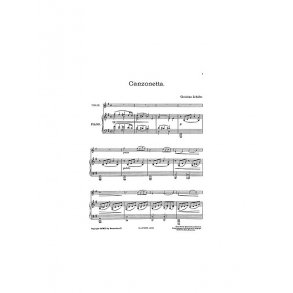 Schafer, C Canzonetta Vln/Pf