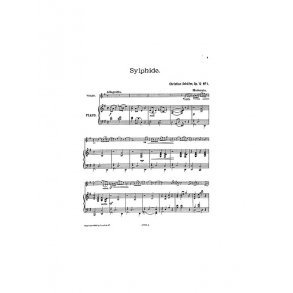 Schafer, C Sylphide Op.12 Vln/Pf