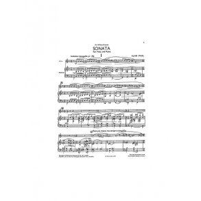 Alan Paul: Sonata For Viola And Piano