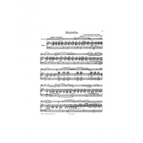 Sergei Rachmaninov: Melodie For Cello And Piano Op.3 No.3