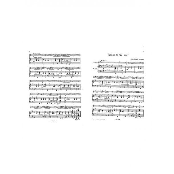 Henry, J H Danse De Village Vln/Pf