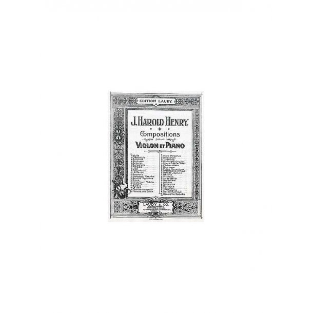 Henry, J H Mazurka No.2 In F Vln/Pf