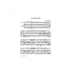 Henry, J H Mazurka No.3 In D Vln/Pf