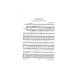 Guido Papini: Chanson For Violin And Piano Op.57