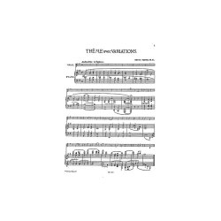 Guido Papini: Theme With Variations For Violin And Piano