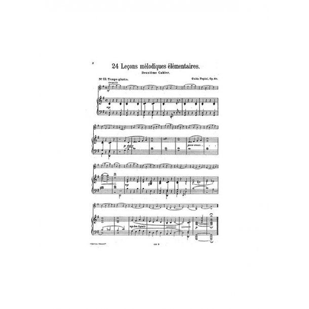 Guido Papini: 24 Elementary Studies For Violin And Piano Book 2