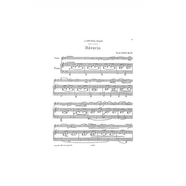 Willem Ten Have: Reverie Op.27