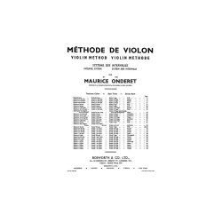 Maurice Onderet: Violin Method Book 3