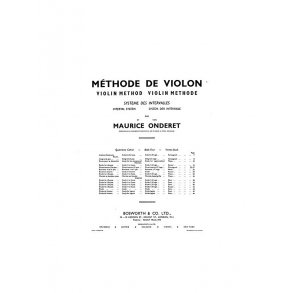 Maurice Onderet: Violin Method Book 4