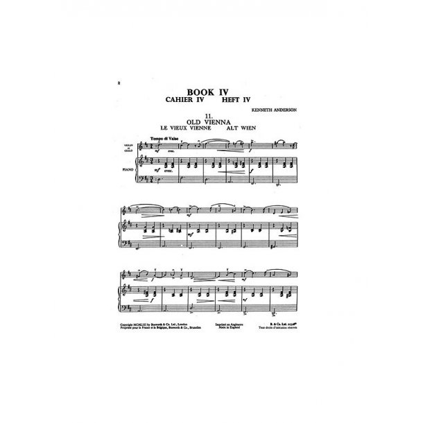 Anderson, K Twelve Diversions 4 Vlc/Pf