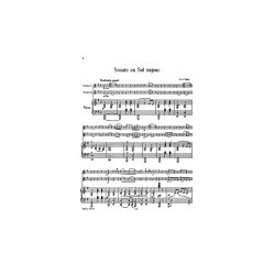 Petit, C J Sonata In G 2vln/Pf