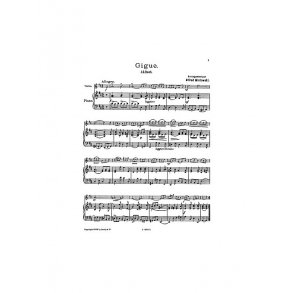 Bach, Js Gigue (Mistowski) Vln/Pf