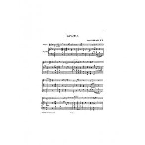 August Nolck: Gavotte For Violin And Piano Op.162 No.4