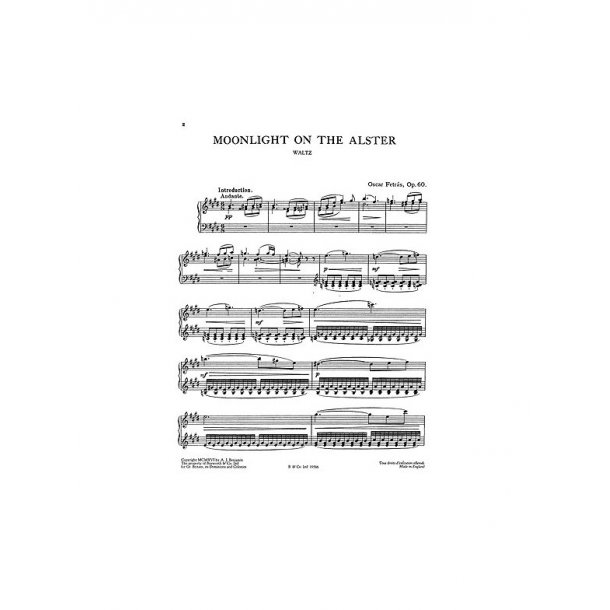 Oscar Fetras: Moonlight On The Alster (Original Piano Solo)