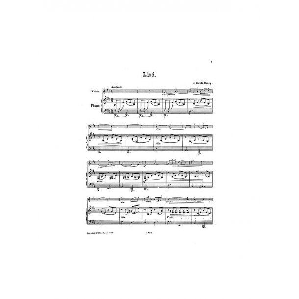 Henry, J H Lied Vln/Pf