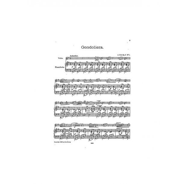 Sitt, A Gondoliera Vln/Pf
