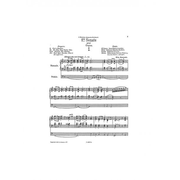 Felix Borowski: Organ Sonata No.1 In A