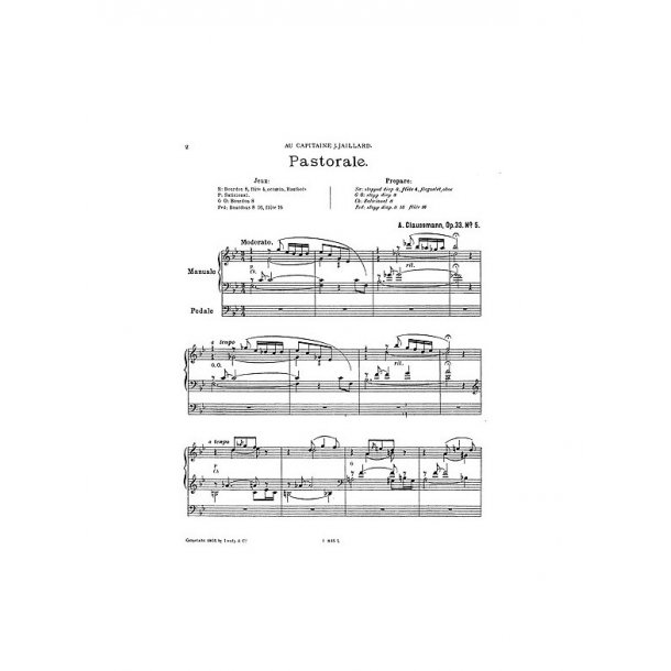Aloys Claussman: Pastorale Op.33 No.5