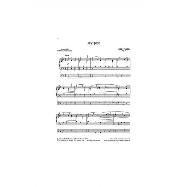 John H. Foulds: Ayre And Stately Dance