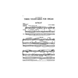 W.S. Lloyd Webber: Three Voluntaries For Organ