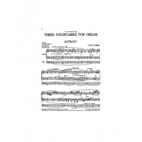 W.S. Lloyd Webber: Three Voluntaries For Organ