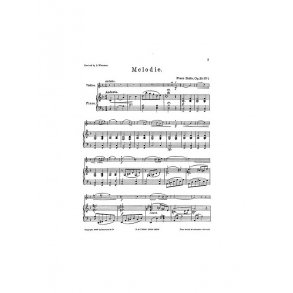 Franz Drdla: Melodie For Violin And Piano Op.26 No.1