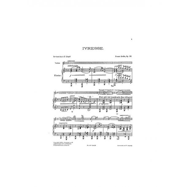 Franz Drdla: Ivresse Op.32