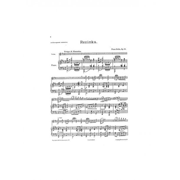 Franz Drdla: Rezinka Op.55