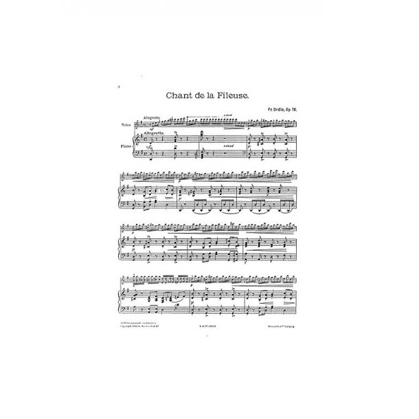 Franz Drdla: Chant De La Fileuse Op.70