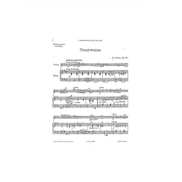 Franz Drdla: Tanzweise Op.96