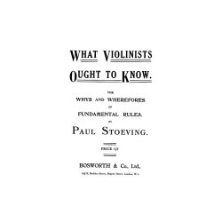 What Violinists Ought To Know
