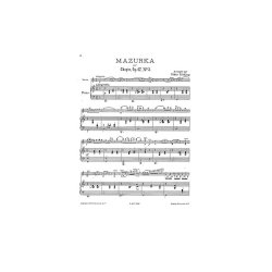 Oskar Rieding: Mazurka For Violin And Piano Op.67 No.3