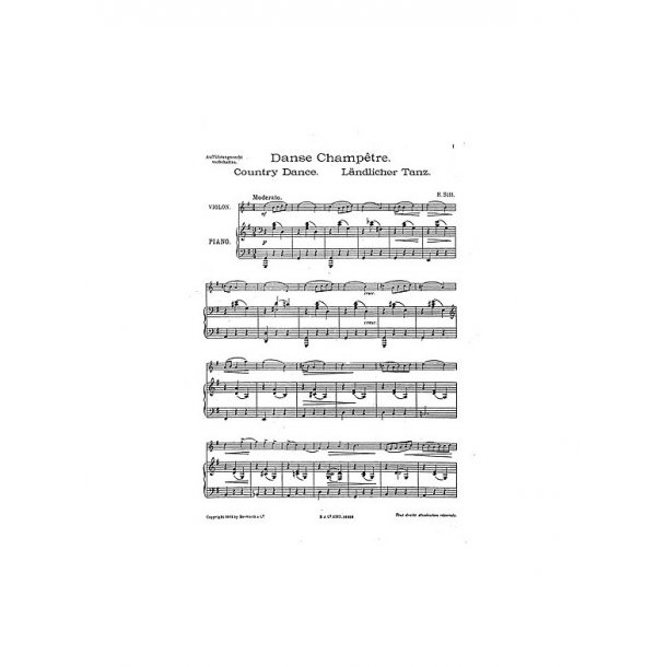 Sitt, H Landlicher Tanz Vln/Pf