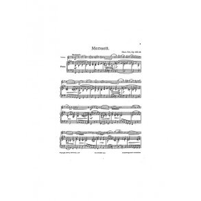 Sitt, H Menuet Souvenir Suite Op.105/3 Vln/Pf