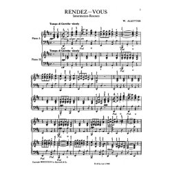 W. Aletter: Rendezvous For 2 Pianos