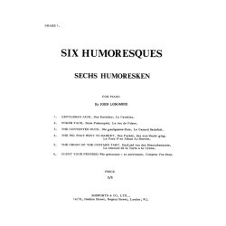 Longmire, J: Six Humoresques: Pf