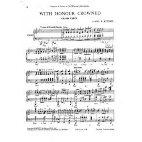Albert Ketelbey: With Honour Crowned (Piano)