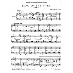 Joyce, A: Song Of The River: Pf