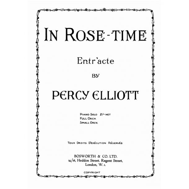 Elliott, P Rose Time Pf