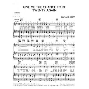 Scott, B^give Me The Chance To Be Twenty^vce/Pf