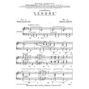Hawley, S Lenore Recitation Piece No.14 Speaker And Piano