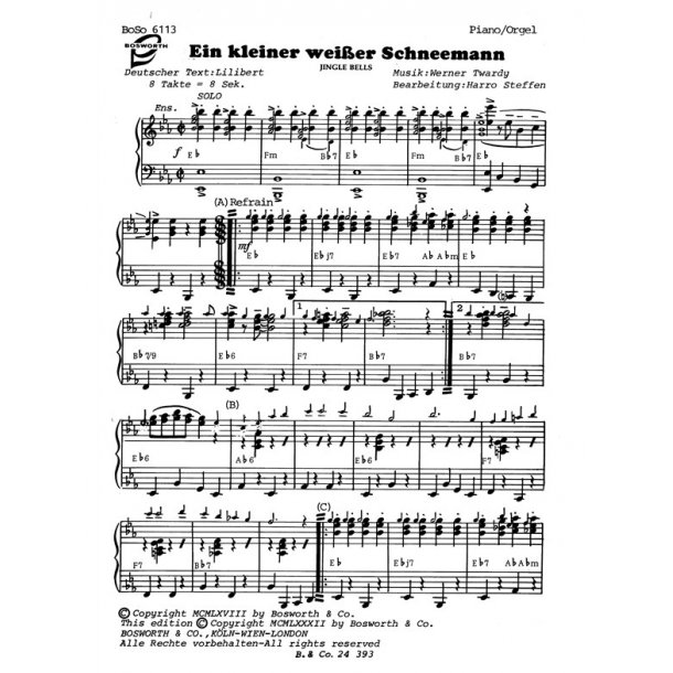 Twardy, W Ein Kleiner Weisser Schneemann/Drummer Boy Tocm Bnd