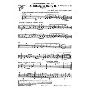 Zobel, G A Tribute To Harry B/Latin Again Tocm Bnd