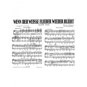Franz Doelle: Wenn Der Weisse Flieder Wieder Bluht