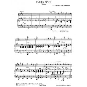 Komzak, K/Schonherr, M Fideles Wien Walzer Orch Pf Sc/Pts